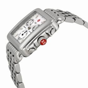 Michele Ladies Deco Mother of Pearl Dial Chronograph Watch MWW06P000014