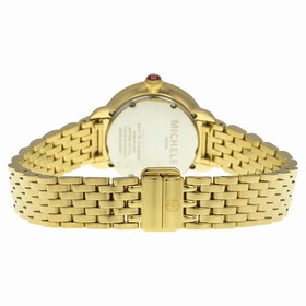 Michele Serein 12 Mother of Pearl Gold Tone Steel Ladies Watch MWW21E000013
