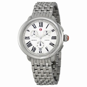 Michele Serein Chronograph Diamond Stainless Steel Ladies Watch MWW21A000019