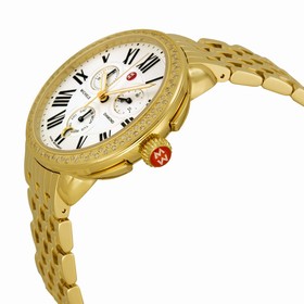 Michele Serein Diamond Chronograph Gold-Tone Steel Ladies Watch MWW21A000011