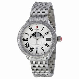 Michele Serein Diamond Matte Moon and Star Dial Ladies Watch MWW21D000002