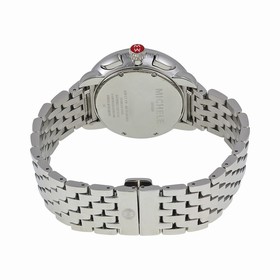 Michele Serein Diamond Silver Dial Chronograph Ladies Watch