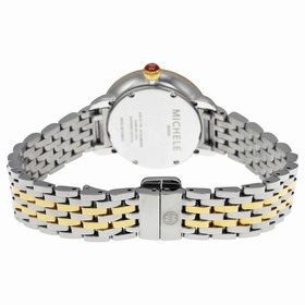 Michele Serein Mother of Pearl Dial Stainless Steel and Yellow Gold-plated Ladies Watch MWW21E000007