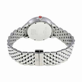 Michele Serein Purple Diamond-set Dial Stainless Steel Ladies Watch MWW21B000042