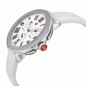Michele Serein Silver Dial Silver Leather Ladies Watch MWW21A000005