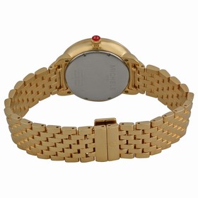 Michele Serein White Mother of Pearl Dial 18kt Gold-plated Ladies Watch MWW21B000031