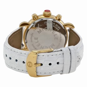 Michele Signature CSX Mother of Pearl Dial Leather Ladies Watch MWW03M000142