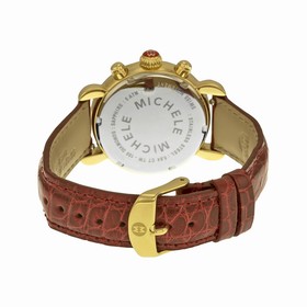 Michele Signature CSX Mother of Pearl Dial Leather Ladies Watch MWW03M000145
