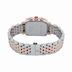 Michele Signature Deco Diamond Mother of Pearl Two-tone Ladies Watch MWW06P000232
