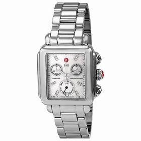 Michele Signature Deco Non-Diamond Diamond Chronograph Dial Ladies Watch MWW06P000101