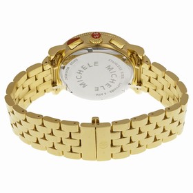 Michele Sport Sail Chronograph Blue Dial Gold-plated Ladies Watch MWW01K000105