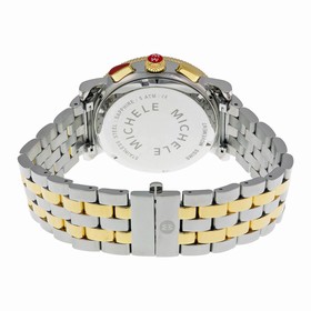 Michele Sport Sail Large Chronograph White Dial Two-tone Ladies Watch MWW01K000103