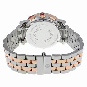 Michele Sport Sail Large Chronograph White Dial Two-tone Ladies Watch MWW01K000104