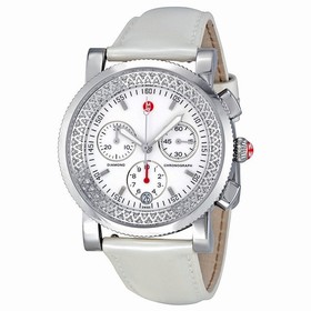 Michele Sport Sail White Enamel Dial Chronograph Ladies Watch MWW01C000006
