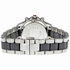 Michele Tahitian Ceramic Stainless Steel Black Diamond Watch MWW12C000003
