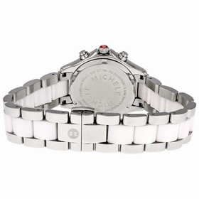 Michele Tahitian Ceramic Stainless Steel White Diamond Ladies Watch MWW12C000001