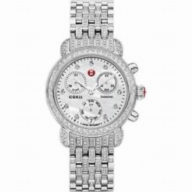 Michele Tahitian Chronograph Mother of Pearl Dial Stainless Steel Ladies Watch MWW03S000001