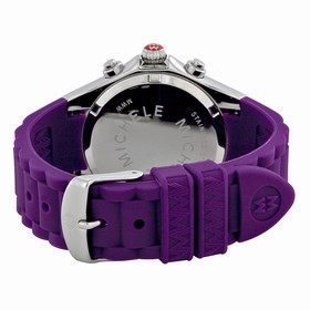 Michele Tahitian Jelly Bean Purple Dial Silicone Ladies Watch MWW12F000087