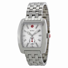 Michele Urban Diamond Dial Stainless Steel Ladies Watch MWW02T000011