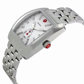 Michele Urban Diamond Dial Stainless Steel Ladies Watch MWW02T000011