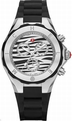 MicheleTahitian Jelly Bean Zebra Print Dial Ladies Watch MWW12F000053