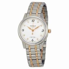 MontBlanc Boheme Automatic White Dial Stainless Steel and 18kt Rose Gold Ladies Watch 111058