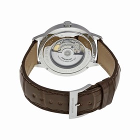 Montblanc Meisterstuck Heritage Automatic Silver Dial Brown Leather Men's Watch 110695