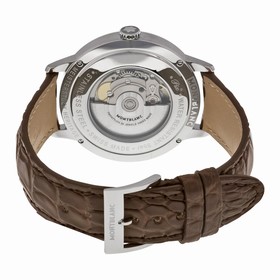 Montblanc Meisterstuck Heritage Automatic Silver Dial Brown Leather Men's Watch 111580
