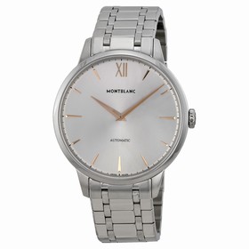 Montblanc Meisterstuck Heritage Automatic Silver Dial Stainless Steel Men's Watch 110696