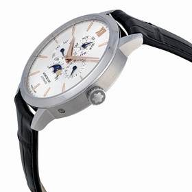 Montblanc Meisterstuck Heritage Perpetual Calendar White Dial Black Leather Unisex Watch 110715
