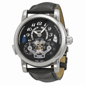 Montblanc Nicolas Rieussec Automatic Chronograph Black Dial Men's Watch 107070