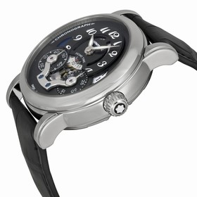 Montblanc Nicolas Rieussec Automatic Chronograph Black Dial Men's Watch 107070