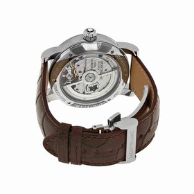 Montblanc Nicolas Rieussec Chronograph Automatic Silver Dial Brown Leather Men's Watch 106487