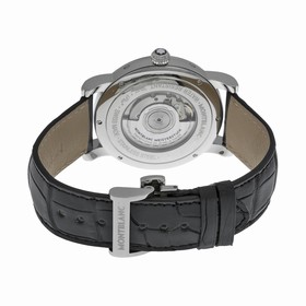 Montblanc Star Automatic White Dial Black Leather Men's Watch 110703