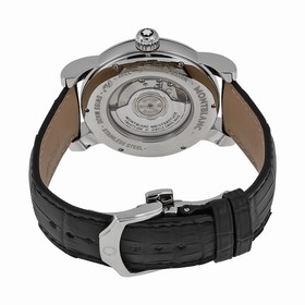 Montblanc Star Black Dial and Black Leather Strap Automatic Men's Watch 102341