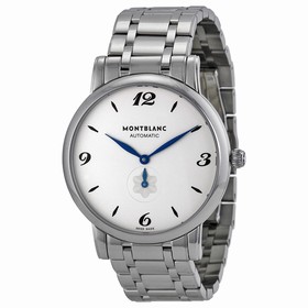 MontBlanc Star Classique Automatic White Silver Dial Unisex Watch 110589
