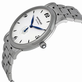MontBlanc Star Classique Automatic White Silver Dial Unisex Watch 110589