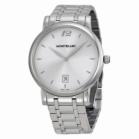 Montblanc Star Classique Silver Dial Stainless Steel Men's Watch 108768