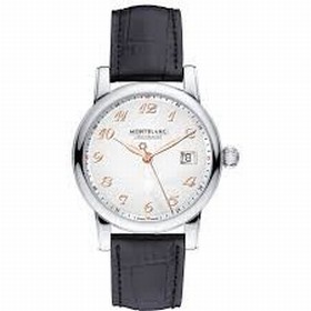 Montblanc Star Silver Guilloche Dial Automatic Men's Watch 113849