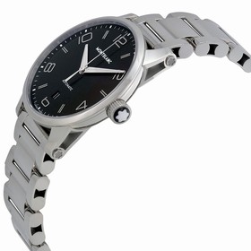 Montblanc Timewalker Automatic Black Dial Stainless Steel Men's Watch 110339