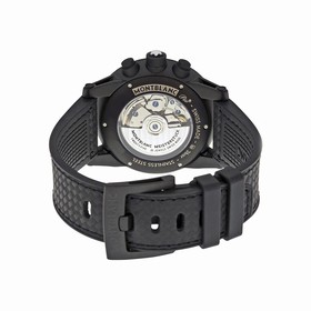 Montblanc Timewalker Chronograph Black and Grey Dial Black Leather Men's Watch 111684