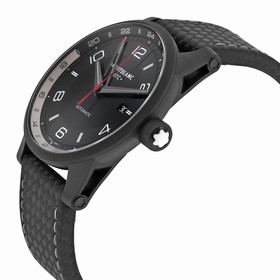 Montblanc Timewalker Urban Automatic Black Dial Black Leather Men's Watch 113876