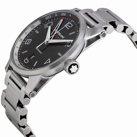 Montblanc Timewalker Voyager Black Dial Stainless Steel Men's Watch 109135