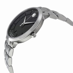 Movado 1881 Automatic Black Dial Stainless Steel Watch 0606914