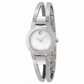 Movado Amorosa Mother of Pearl Dial Stainless Steel Ladies Watch 0606538
