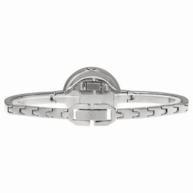 Movado Bela Black Dial Stainless Steel Bangle Bracelet Ladies Watch 0606628
