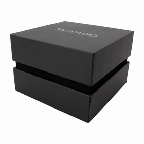 Movado Bela Black Dial Stainless Steel Bangle Bracelet Ladies Watch 0606628