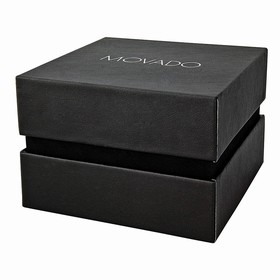 Movado Black Dial Stainless Steel Ladies Watch 0606558
