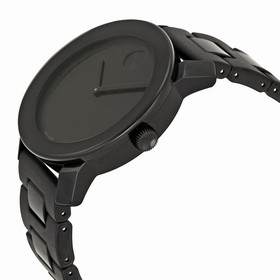 Movado Bold 42 mm Large Black Dial Black Bracelet Men's Watch 3600047