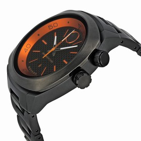 Movado Bold Black and Orange Dial Gunmetal Ion-plated Watch 3600213